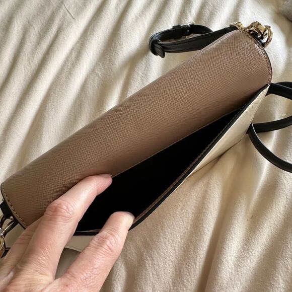 KATE SPADE Carson Convertible Crossbody Bag Warm Beige Multi Colorblock NEW - Picture 7 of 13